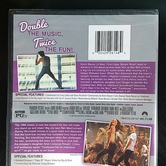 Factory Sealed: Footloose 2 Movie Collection DVDs, 2011, Musical - Picture 3 of 8
